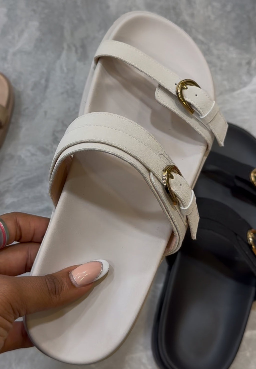 Duo slides - White (BS074)