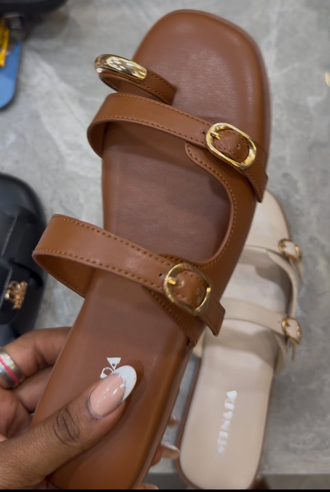 Golden Grace Slides - Brown (BS077)