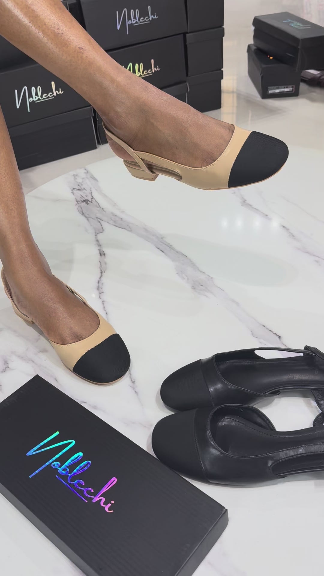 Captoe Slingback - Nude